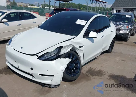 2021 Tesla Model Y Long Range Dual Motor All-Wheel Drive из США, поврежденный, VIN 5YJYGDEE3MF087815
